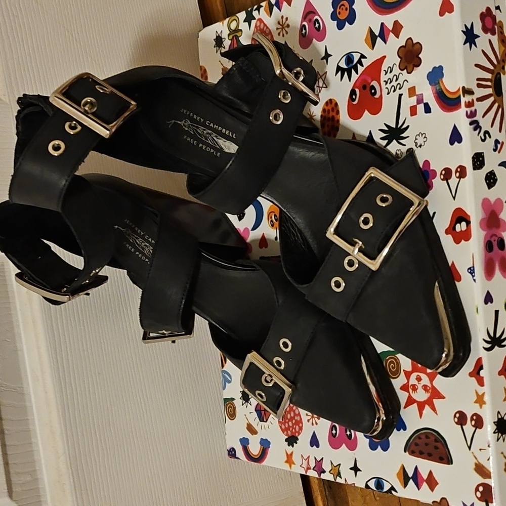 Jeffrey Campbell Hendrix Heels Off-Black